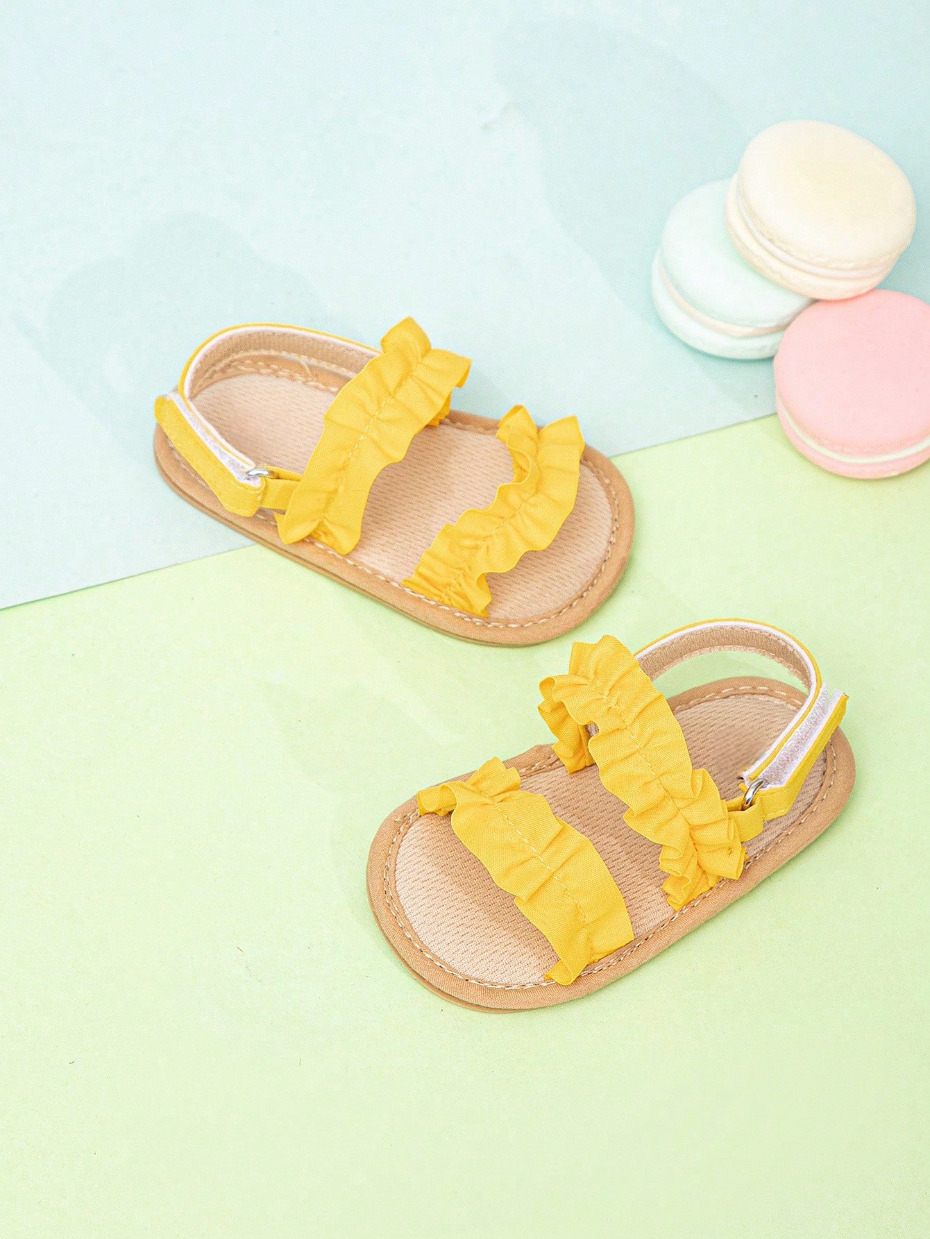 Yellow summer sandals
