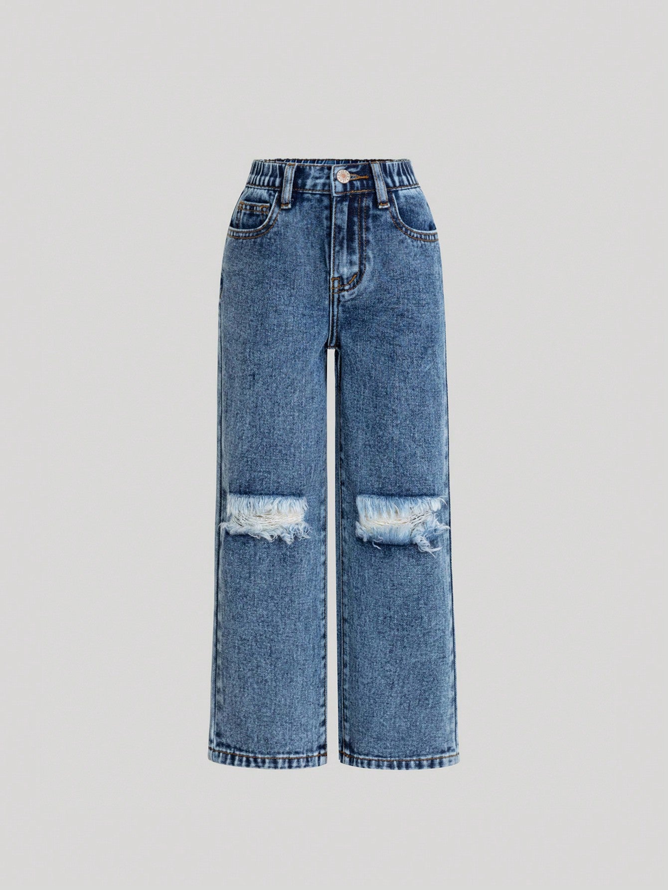 Young Girls Dark wash Rib Jean [4Y -7Y] – Baby Breath