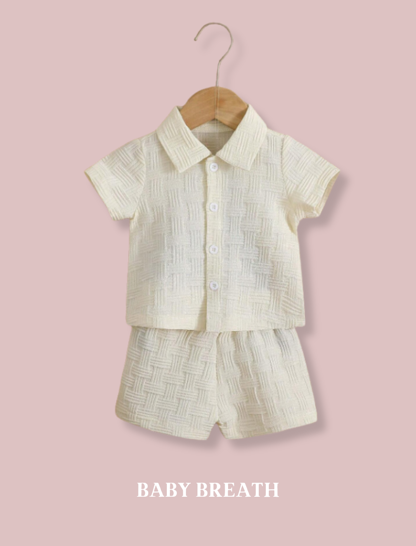Baby Boys White Summer Brunch Set | 6M-3Y