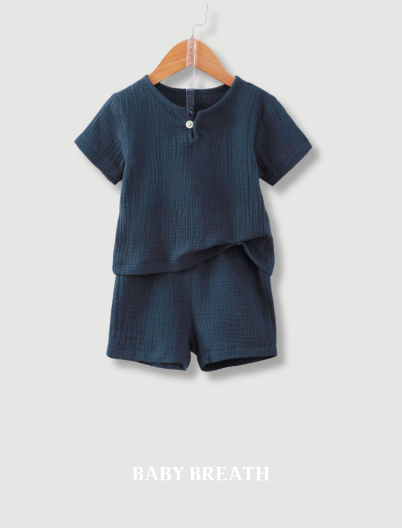 Boys Short Sleeve Top & Shorts Summer Set | 6M-3Y