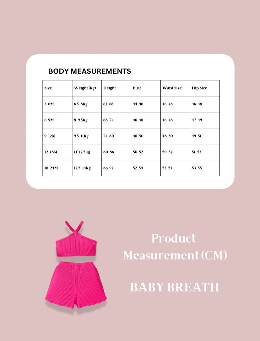 Baby Girls Hot Pink Beach Top & Short Set | 3M-3Y