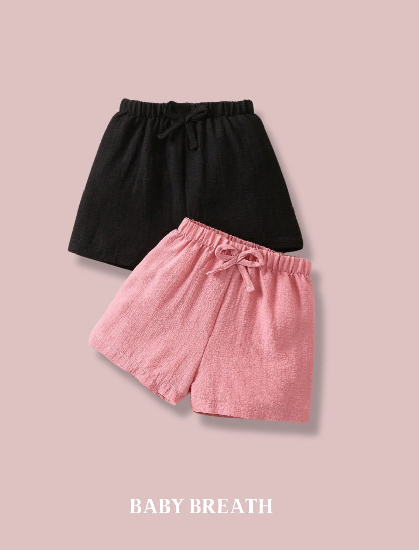 Young Girls Summer Shorts with Bow | 4Y-7Y