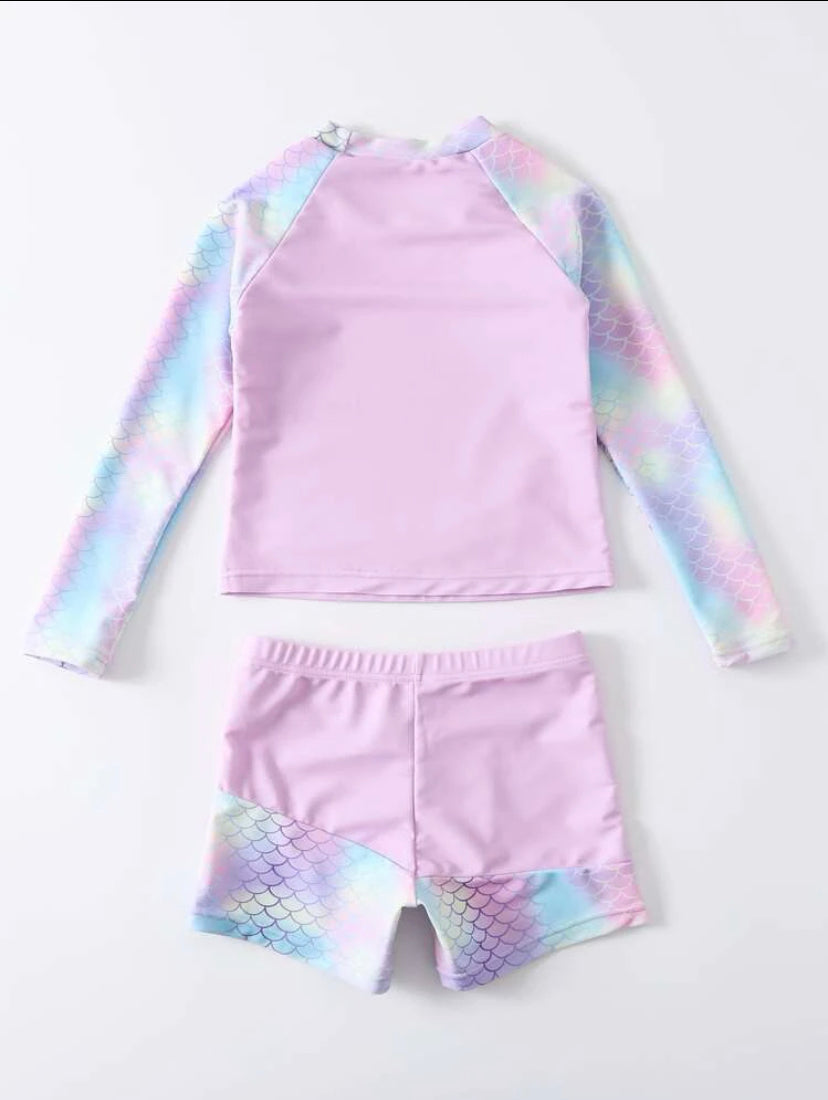 Mermaid splash 2 pcs swimsuit set | 1Y- 6Y