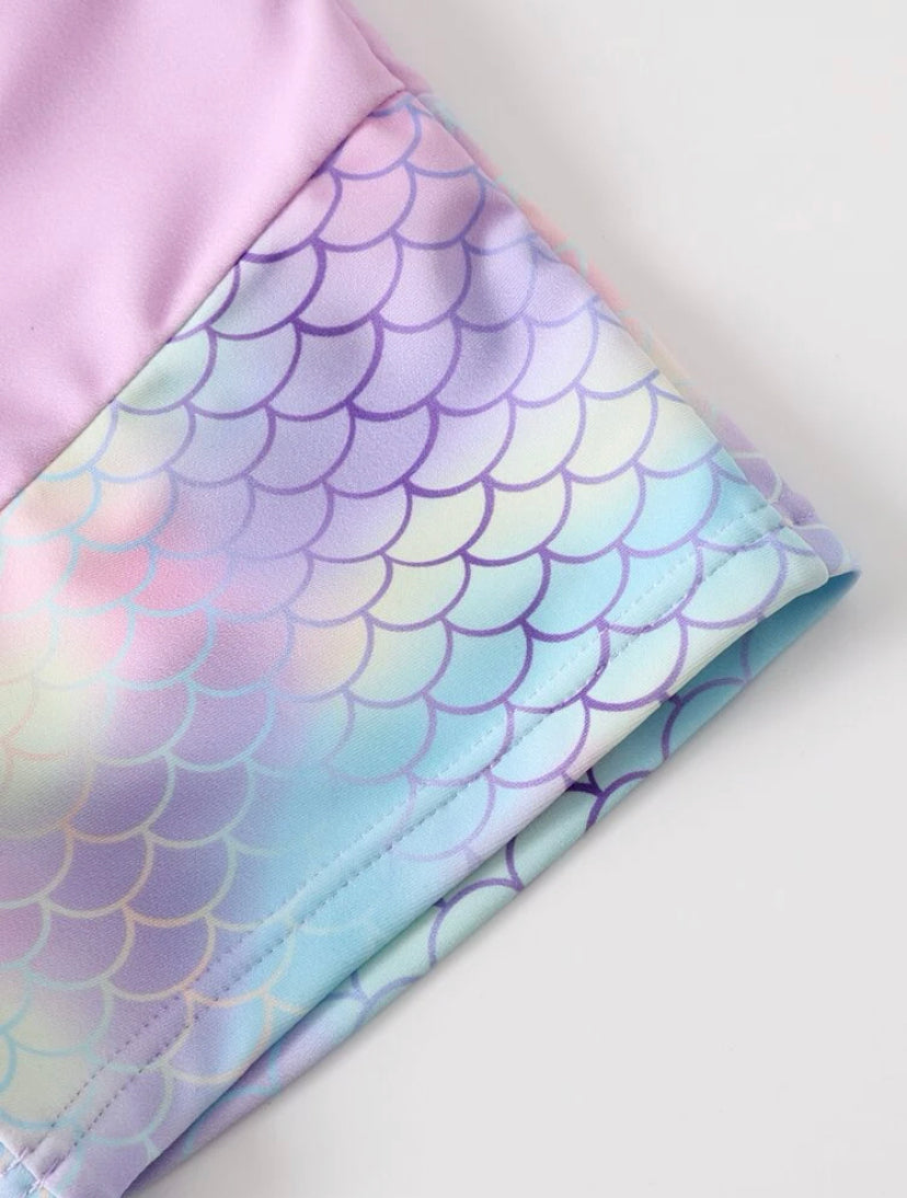 Mermaid splash 2 pcs swimsuit set | 1Y- 6Y