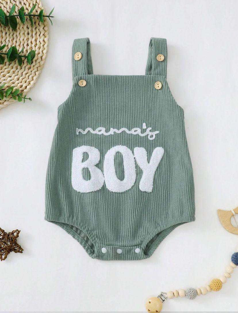 New Born Mamma's Boy Sleeveless Bodysuit Romper