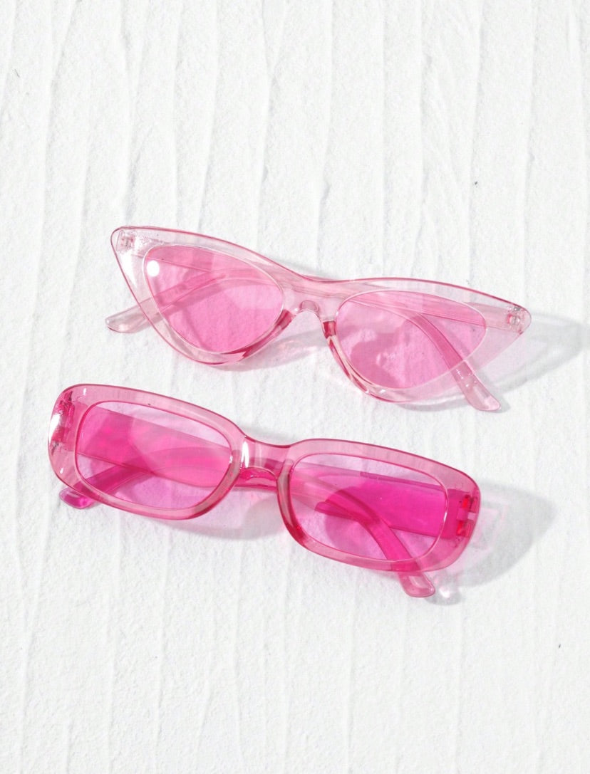 Cat Eye Square Pink Fashion Shades