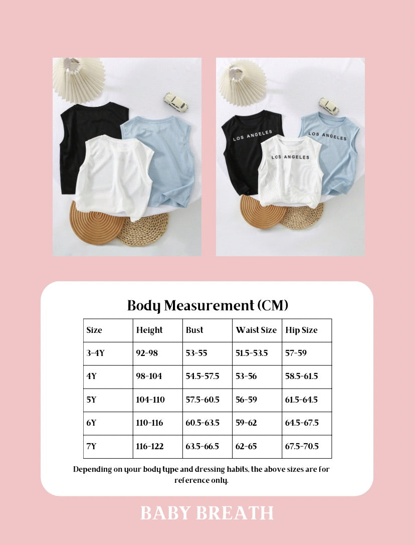 Young Boys Casual & College Zero Sleeve Top | 4Y-7Y