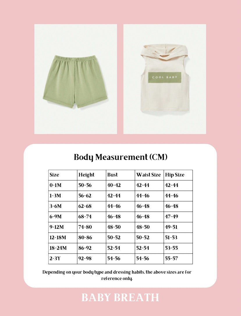 Cozy Pixies Baby Boy Letter Print Sleeveless Hoodie & Solid Color Shorts Set