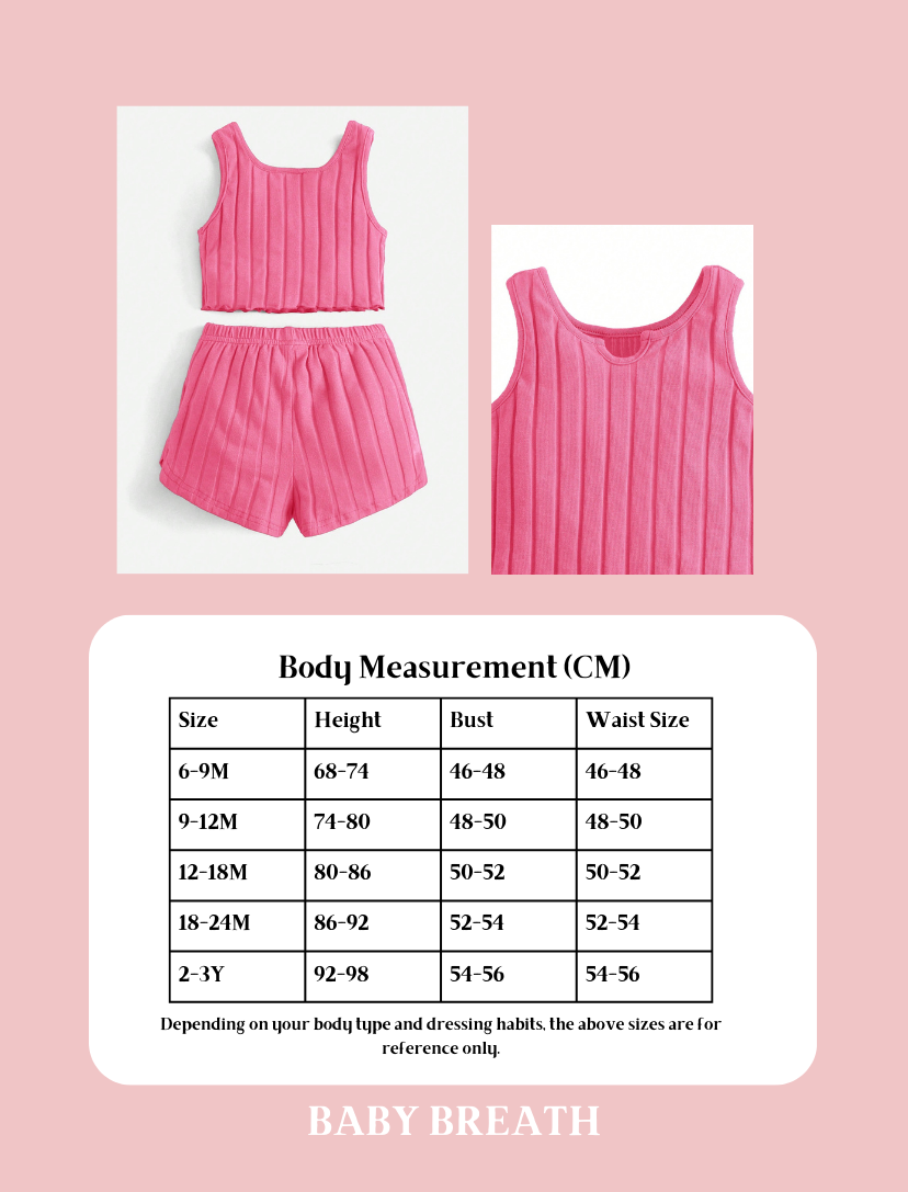 Pinky Girlie set | 6M-3Y
