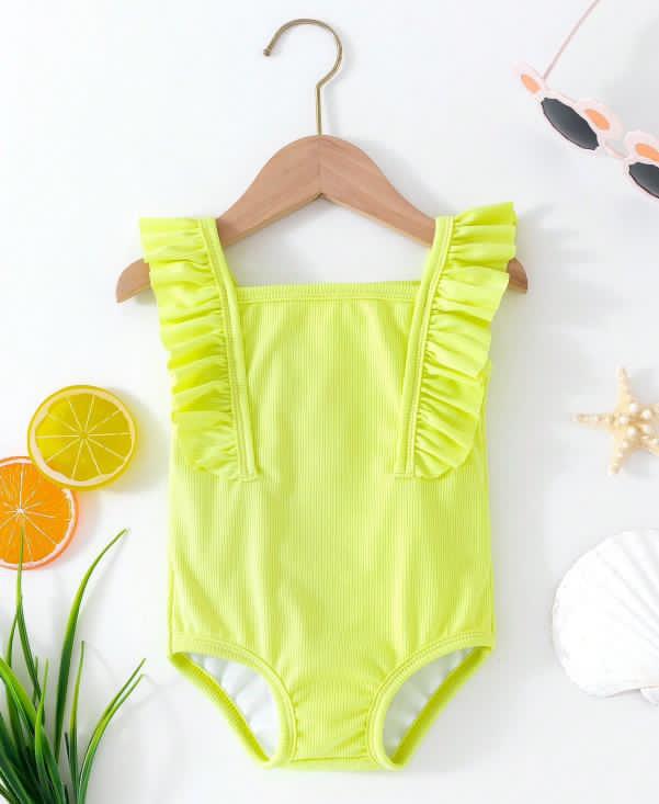 Baby Girls yellow swimsuit 6M 3Y Baby Breath