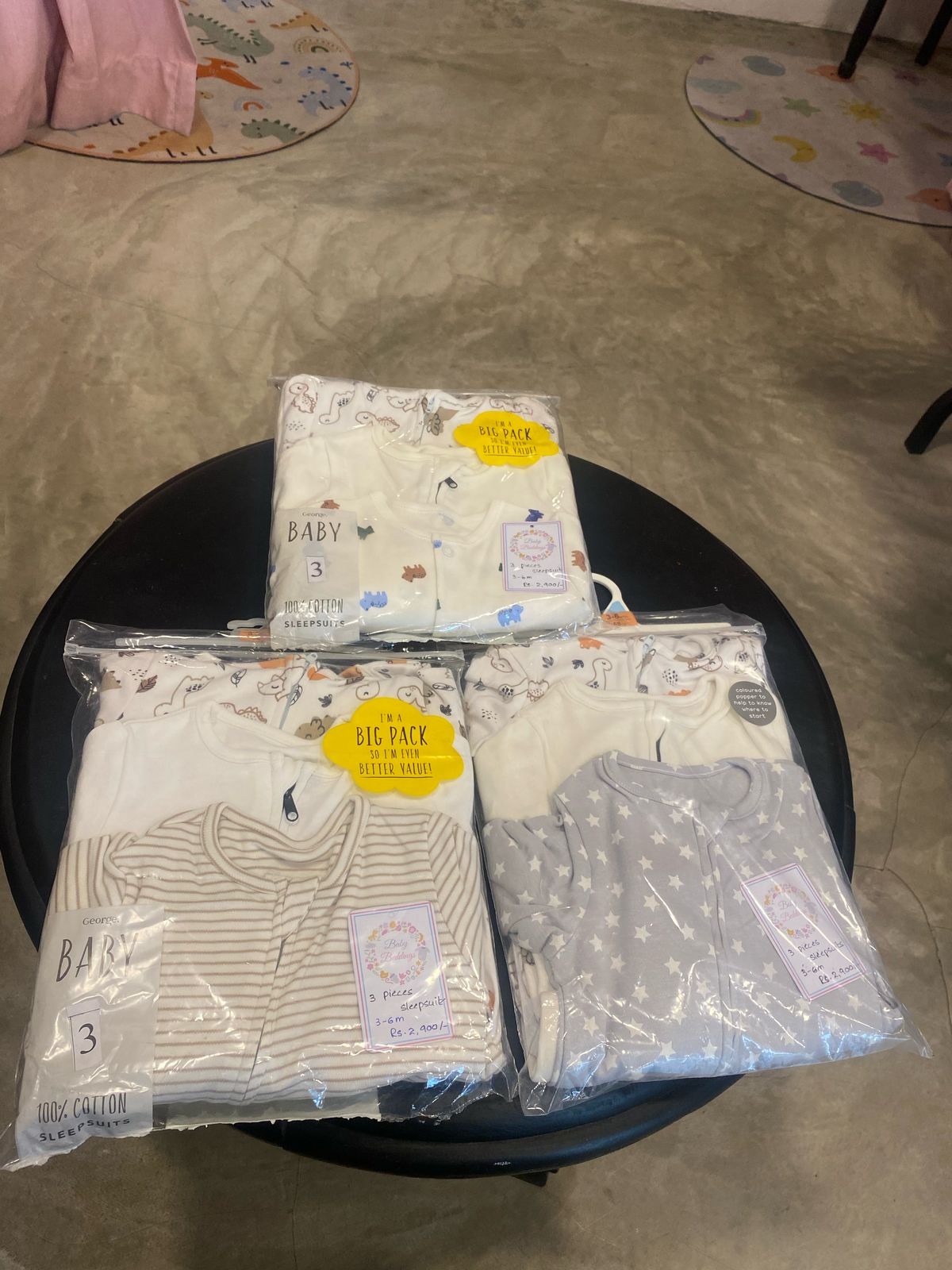 3 Pcs Sleep suits Set