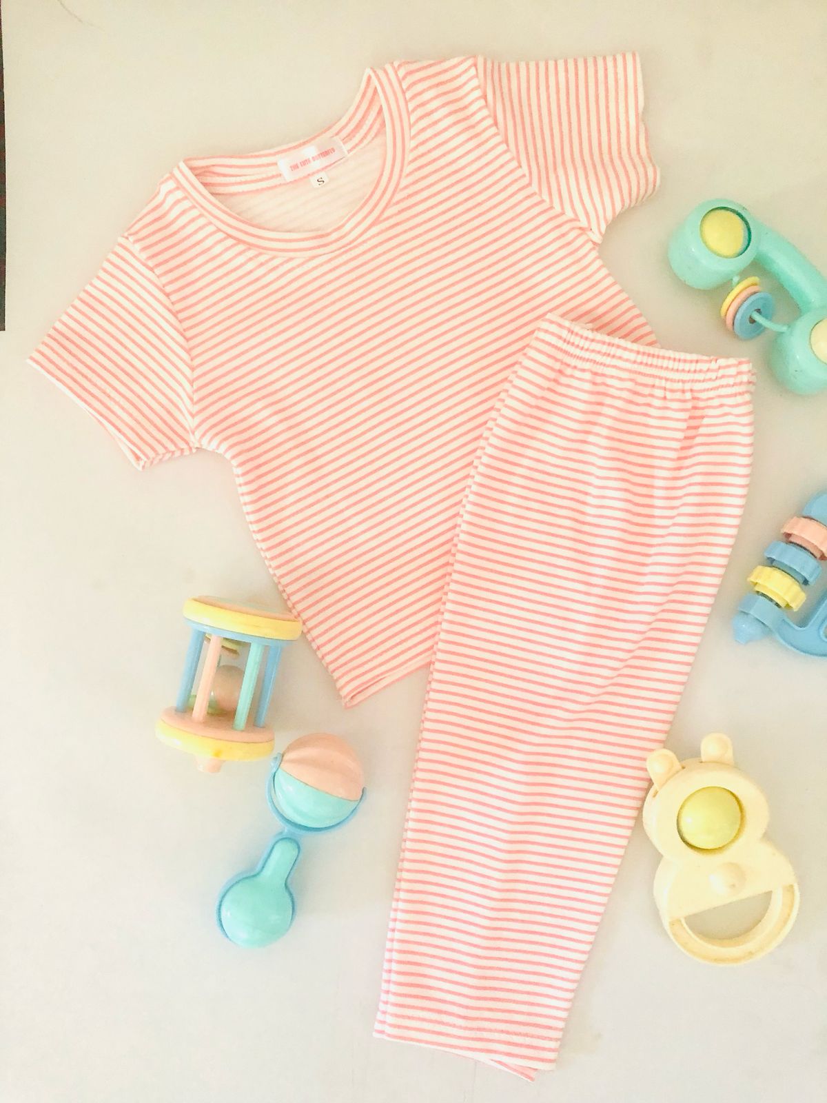 Pink Stripe Short Sleeve PJ