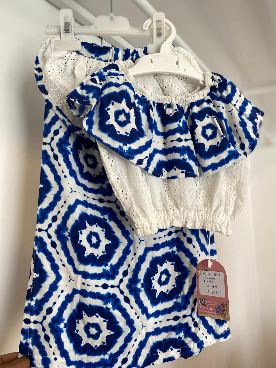 White Blue Redda Hatte | 3-4Y