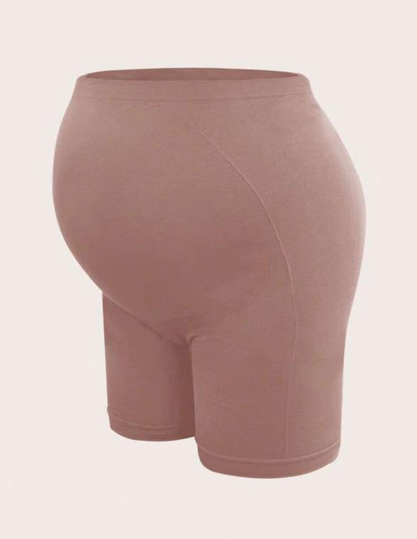 Maternity Solid Safety Shorts