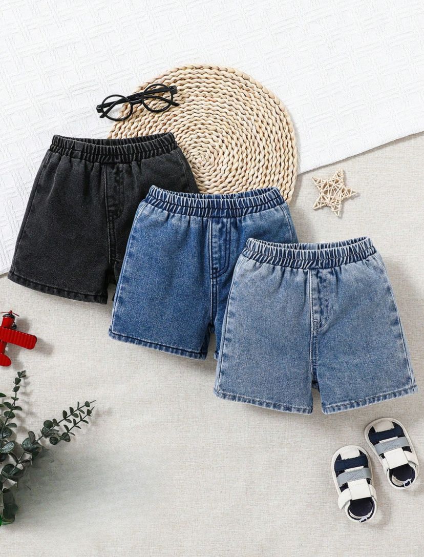 Soft Washed Denim Shorts