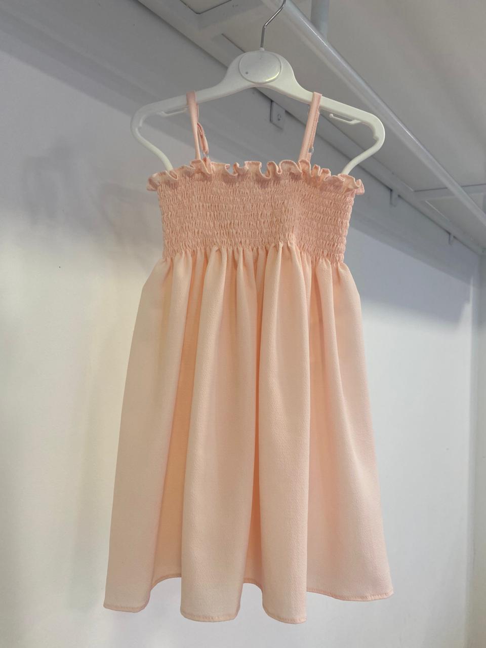 Shells Pink Smoked Dress | 1Y