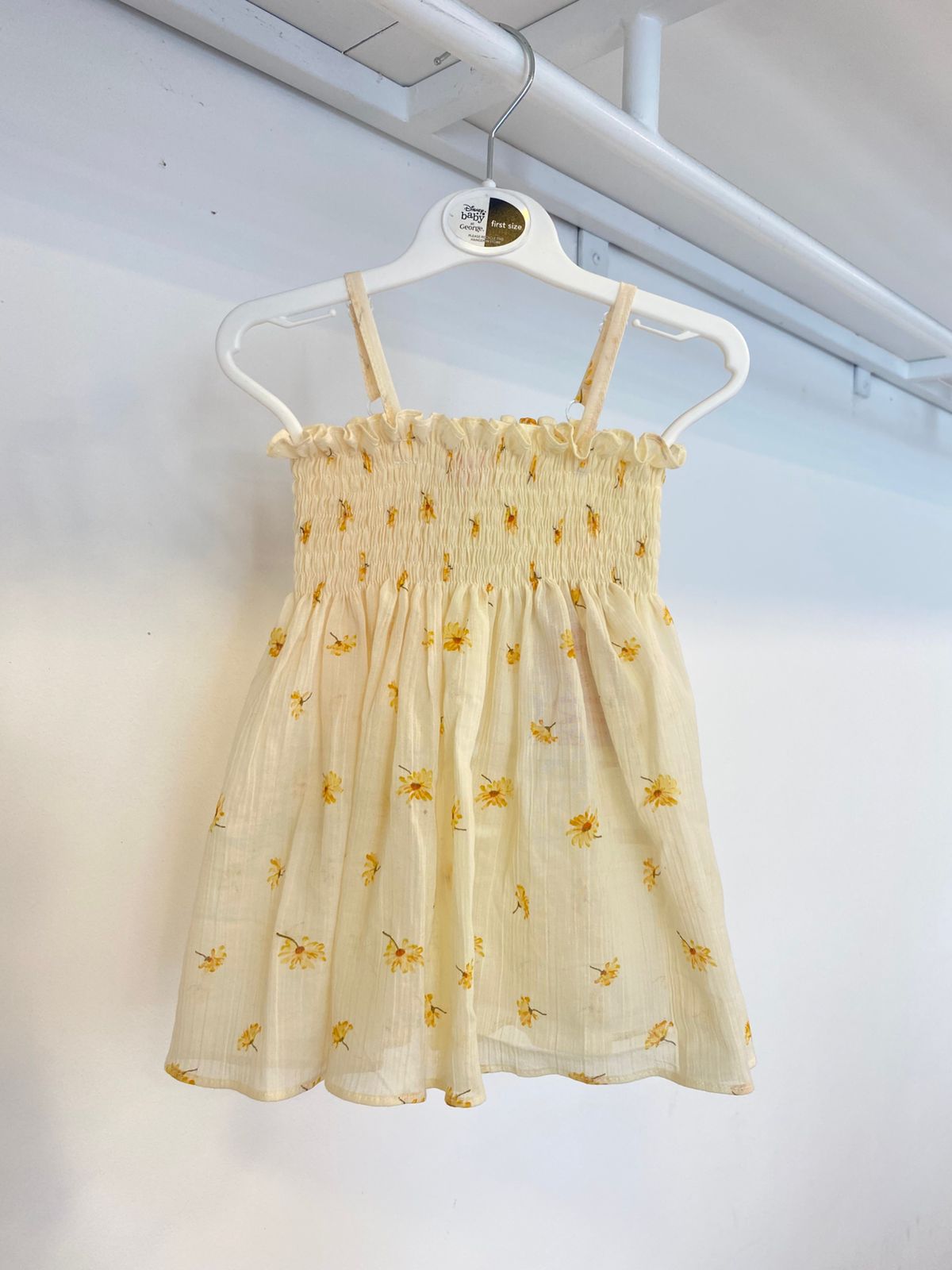 Shells Cream Color Floral Dress