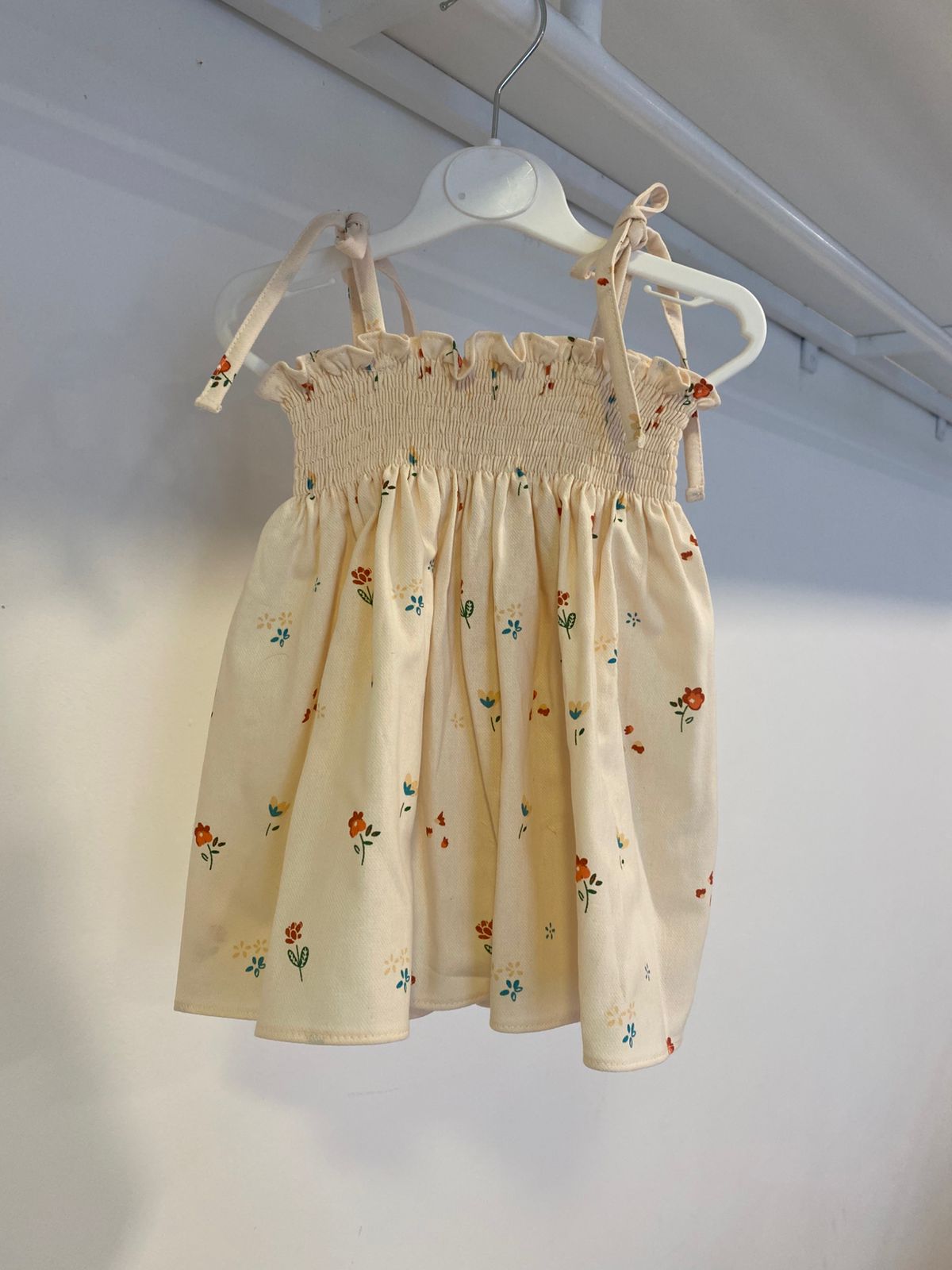 Shells Peach Smock Dress