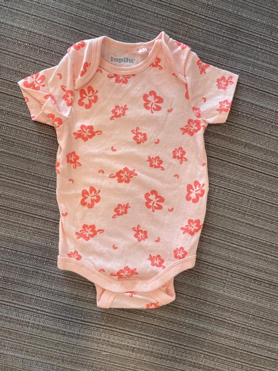 Aklesh Red Printed Bodysuits | 3-6M