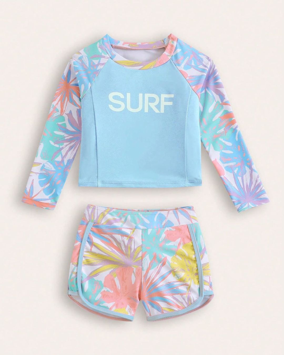 SURF Long Sleeve Swim Top & Swim Short Set | 4Y - 7Y