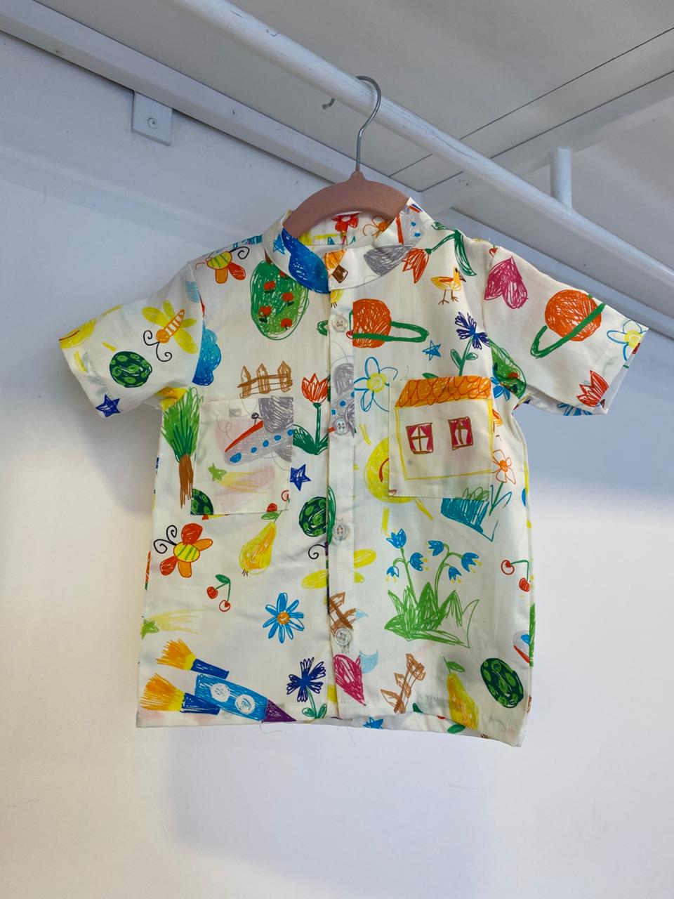 Baby Beddings Colour Full Kids Shirt (2 pockets)