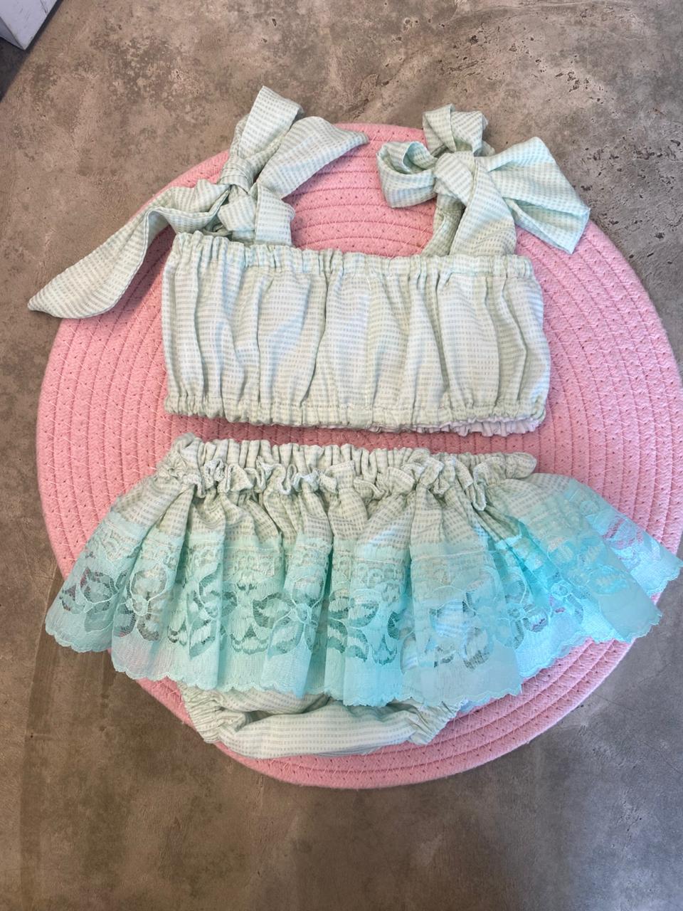 FNB Green Two Pcs Set