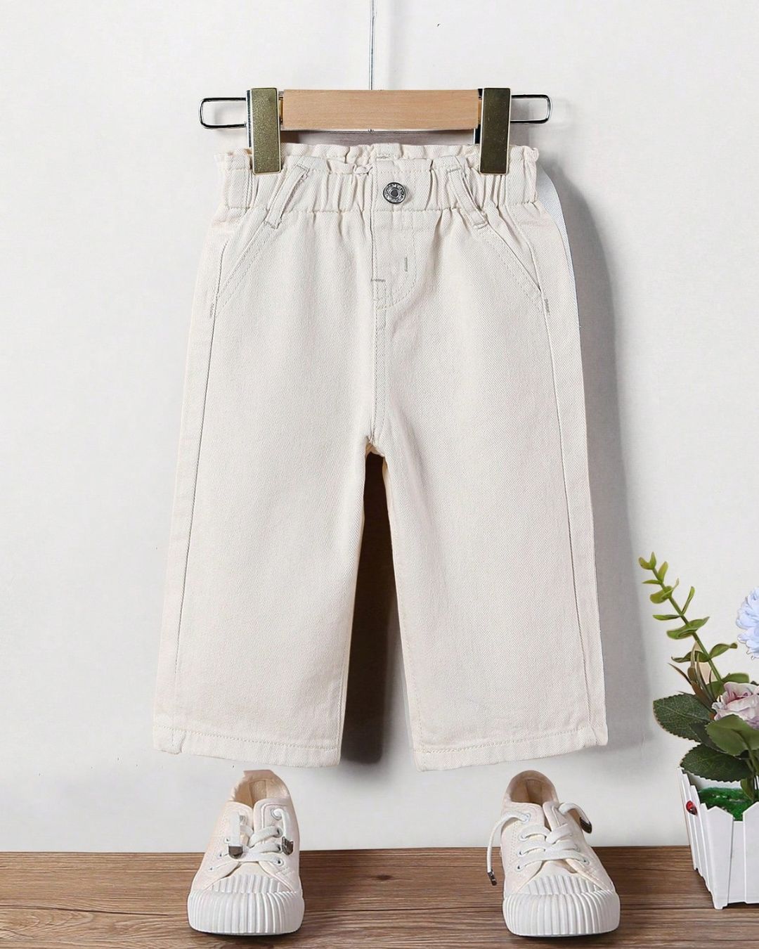 Cute Bud Waist Loose Fit Jeans | 6M - 3Y