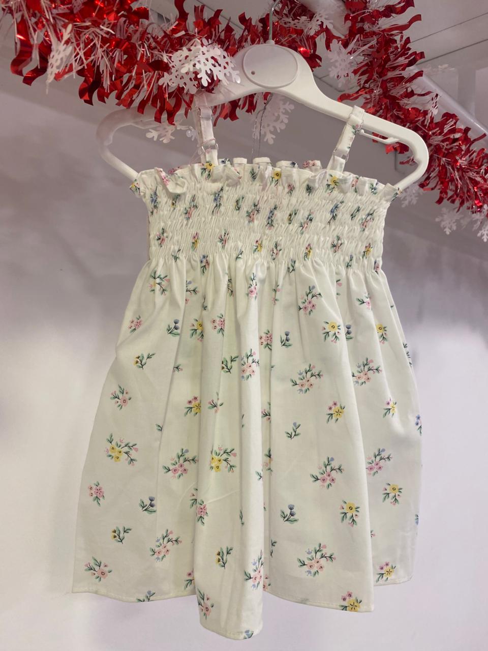 Shells Off White Printed Dress