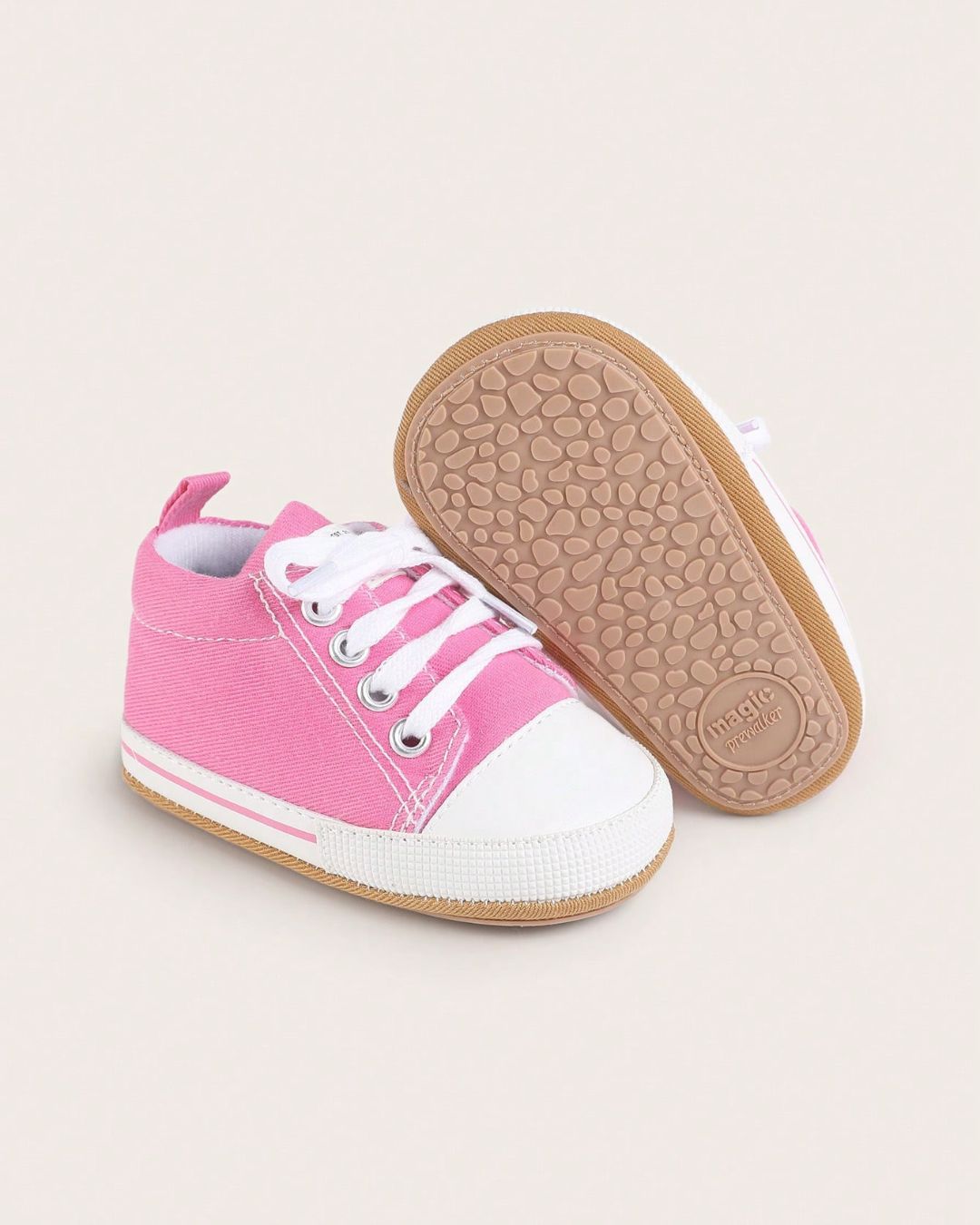 Cute Pink & White Lace Shoes