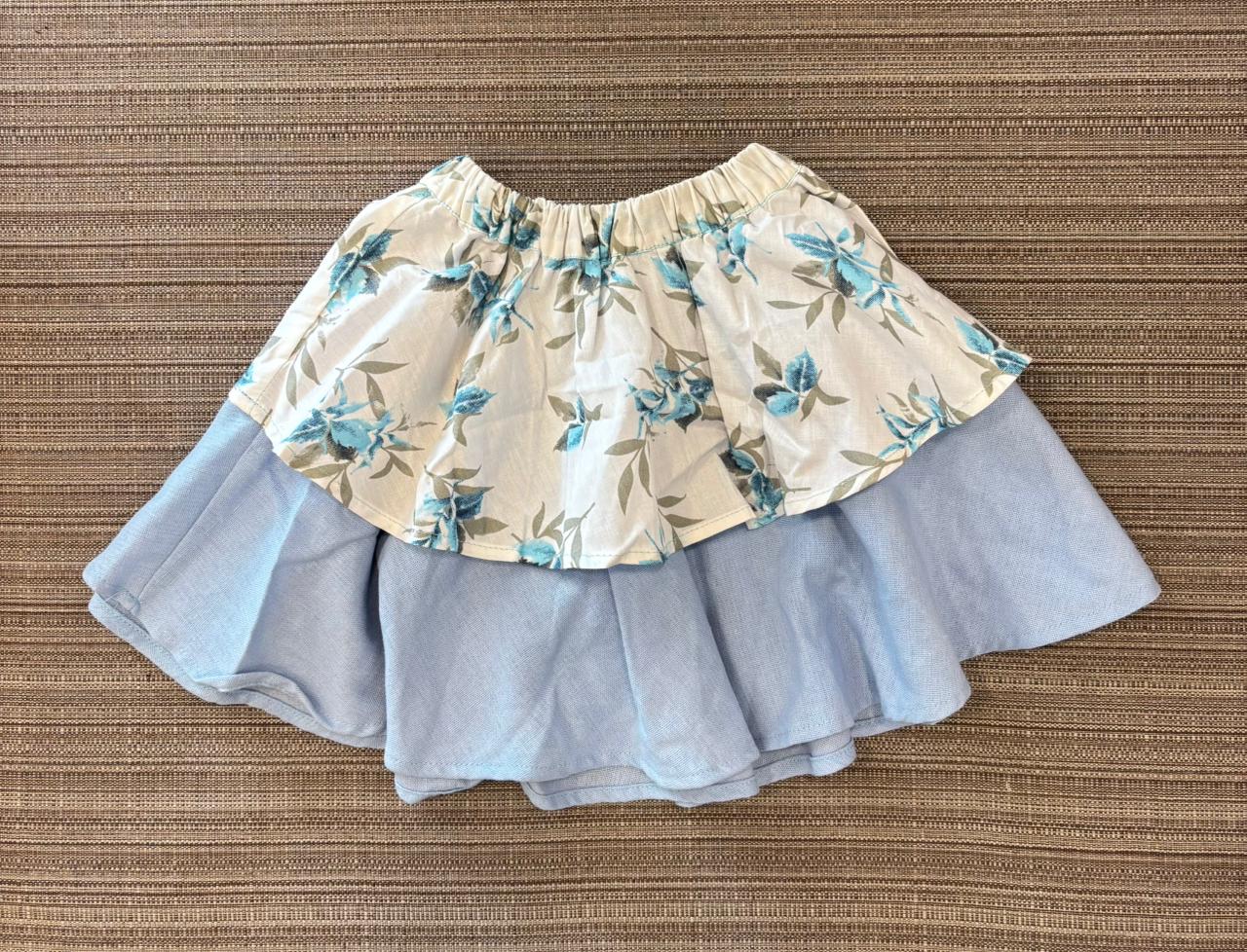 KYC Blue Floral Skirt