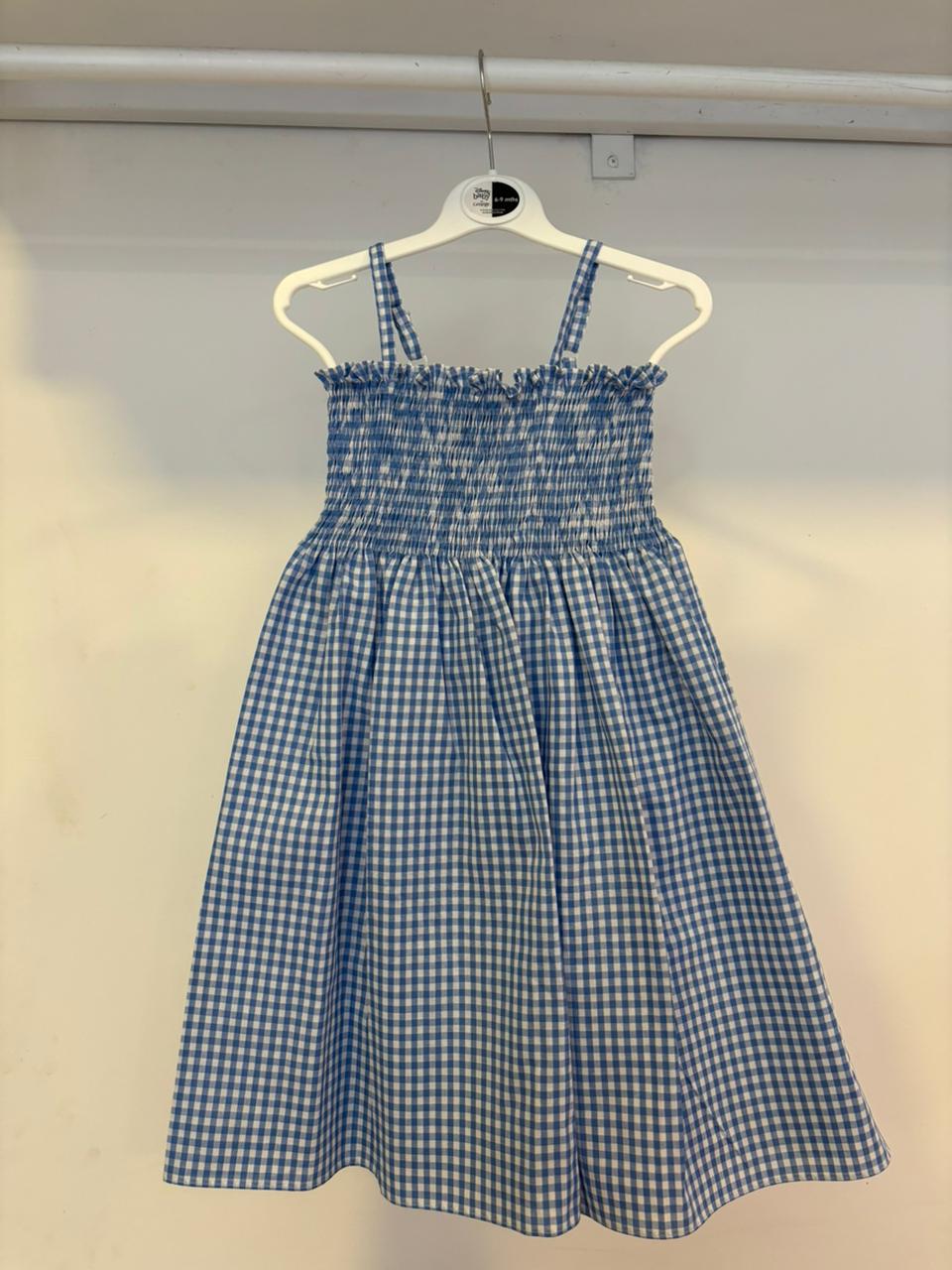 Shells Blue Check Smock Dress