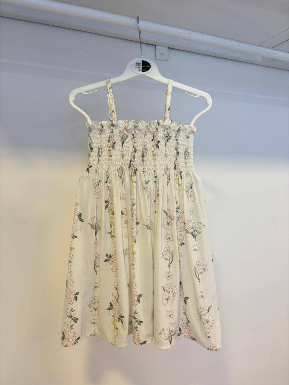Shells White Printed Smock Dress