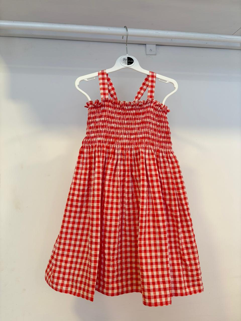 Shells Red Smock Dress | 4Y