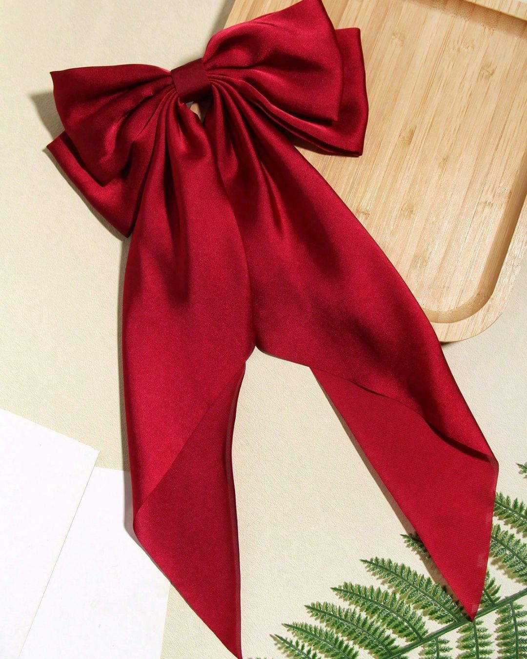 Satin Bow Hair Clip