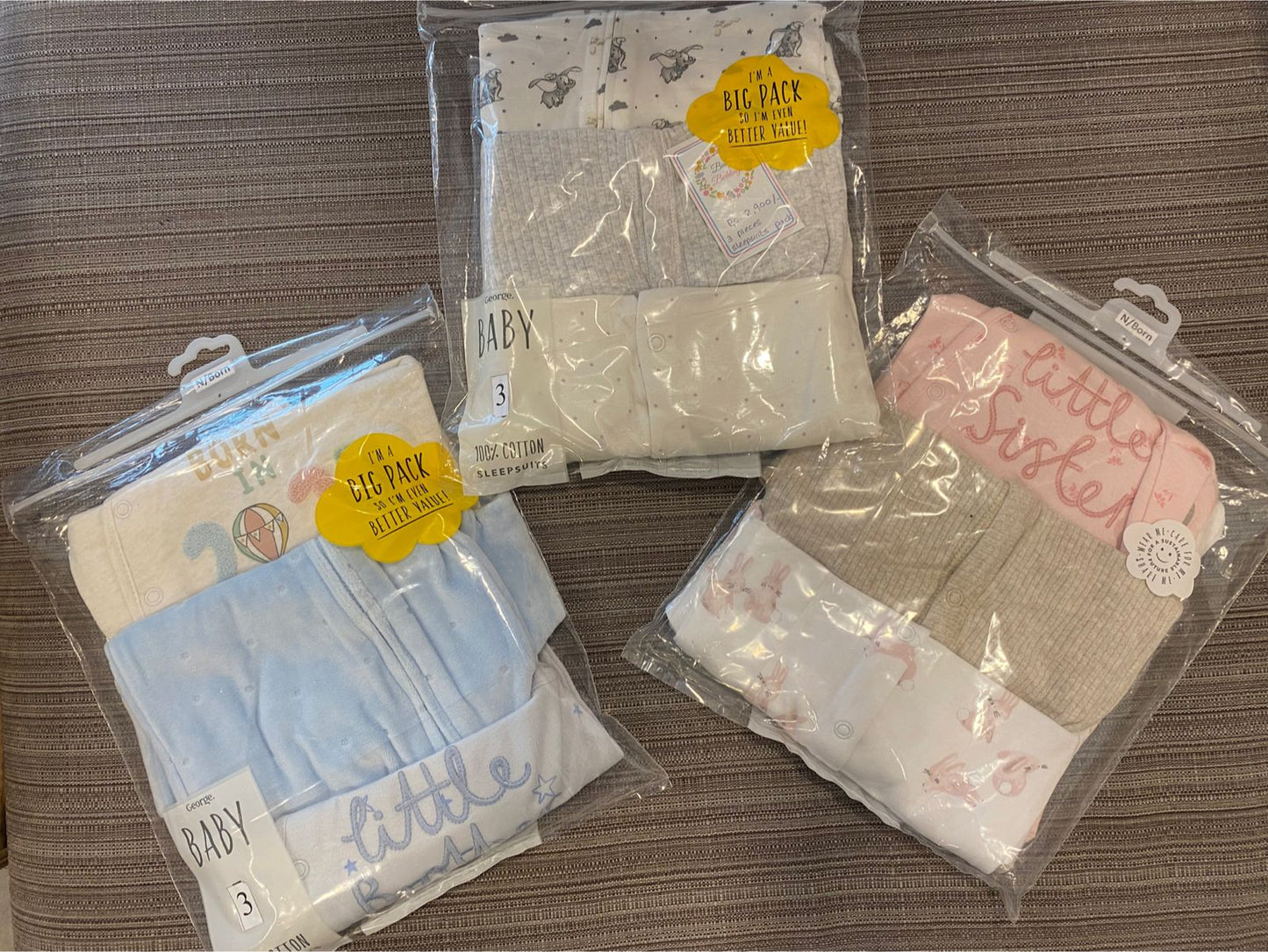 Baby Beddings 3Pcs Sleep Suits Set | Newborn