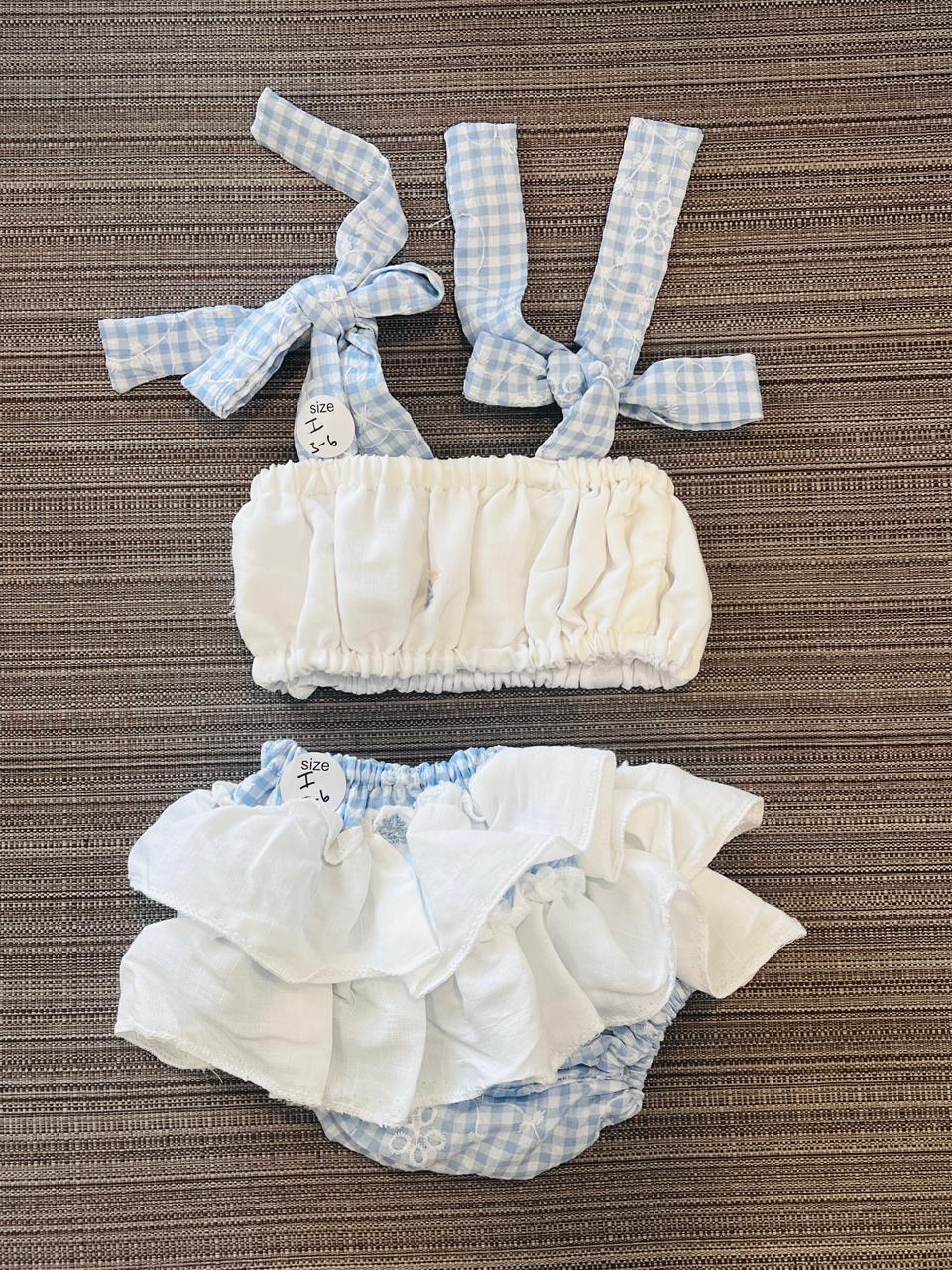 FNB White & Blue 2-Piece Set | 3-6M