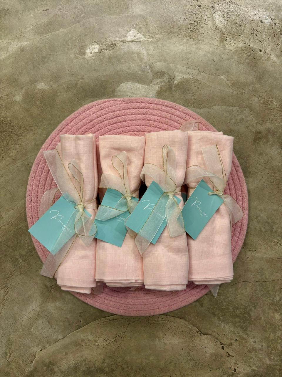 PB Plain Pink Baby Bath Sheets