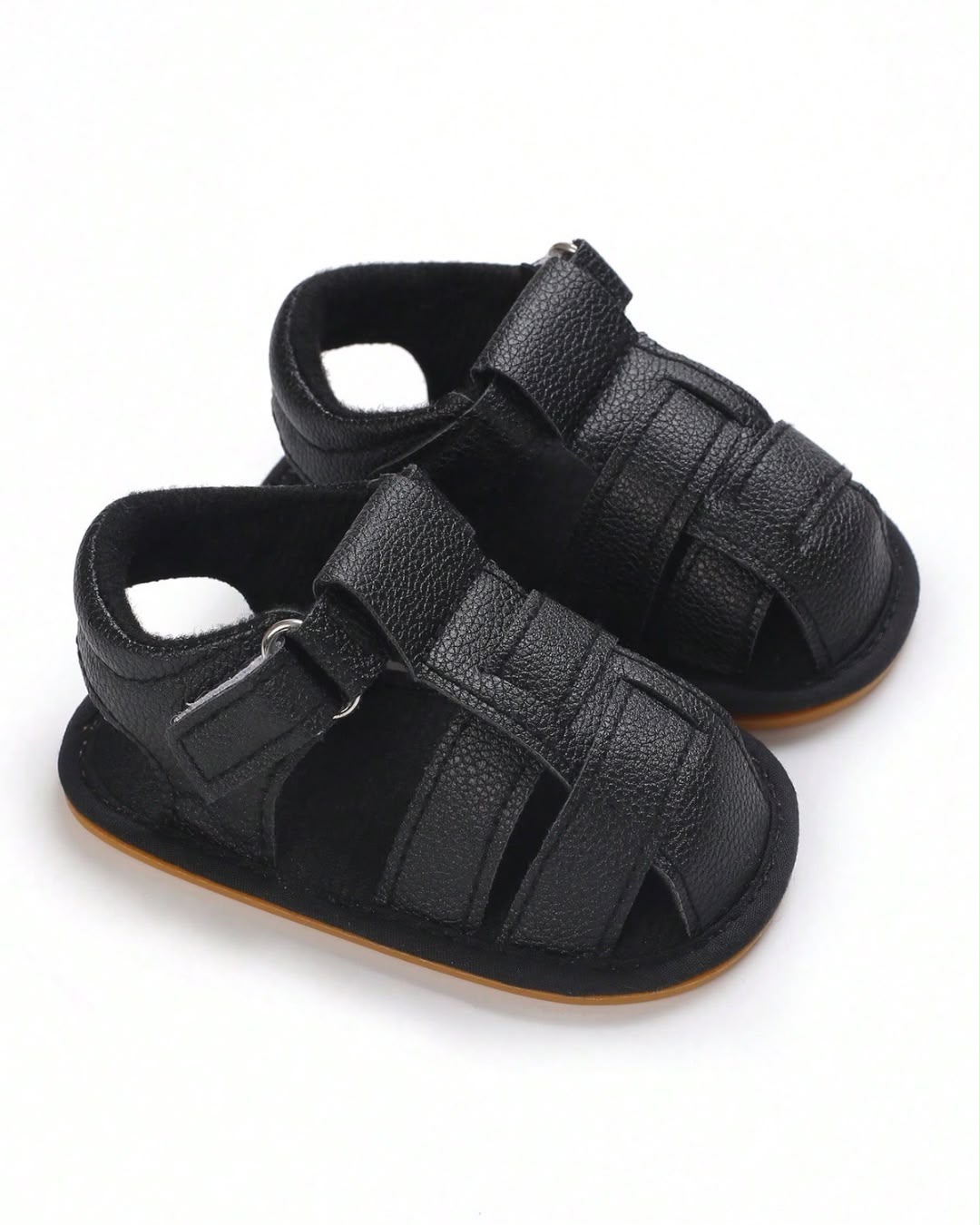 BB Black Soft Sole & Closed Toe Design Sandals