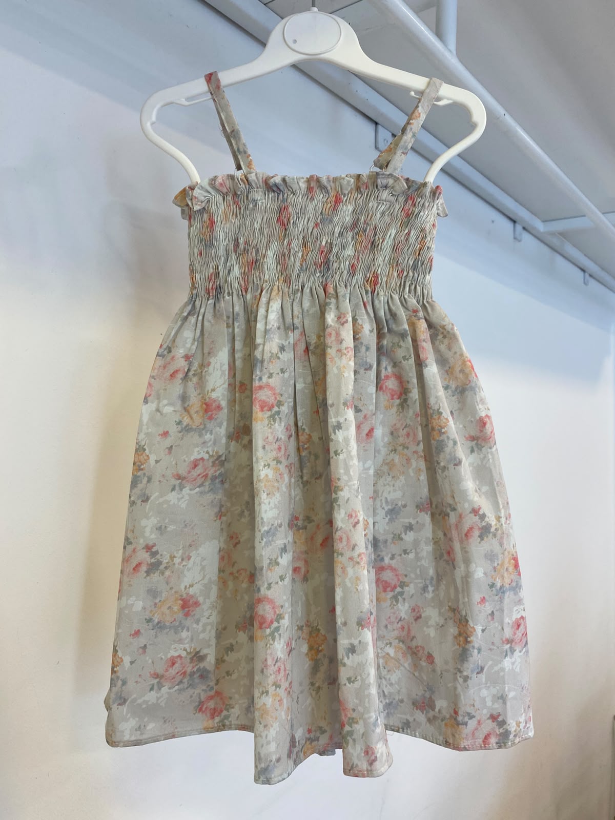 Shells Grey Printed Smoke Dress