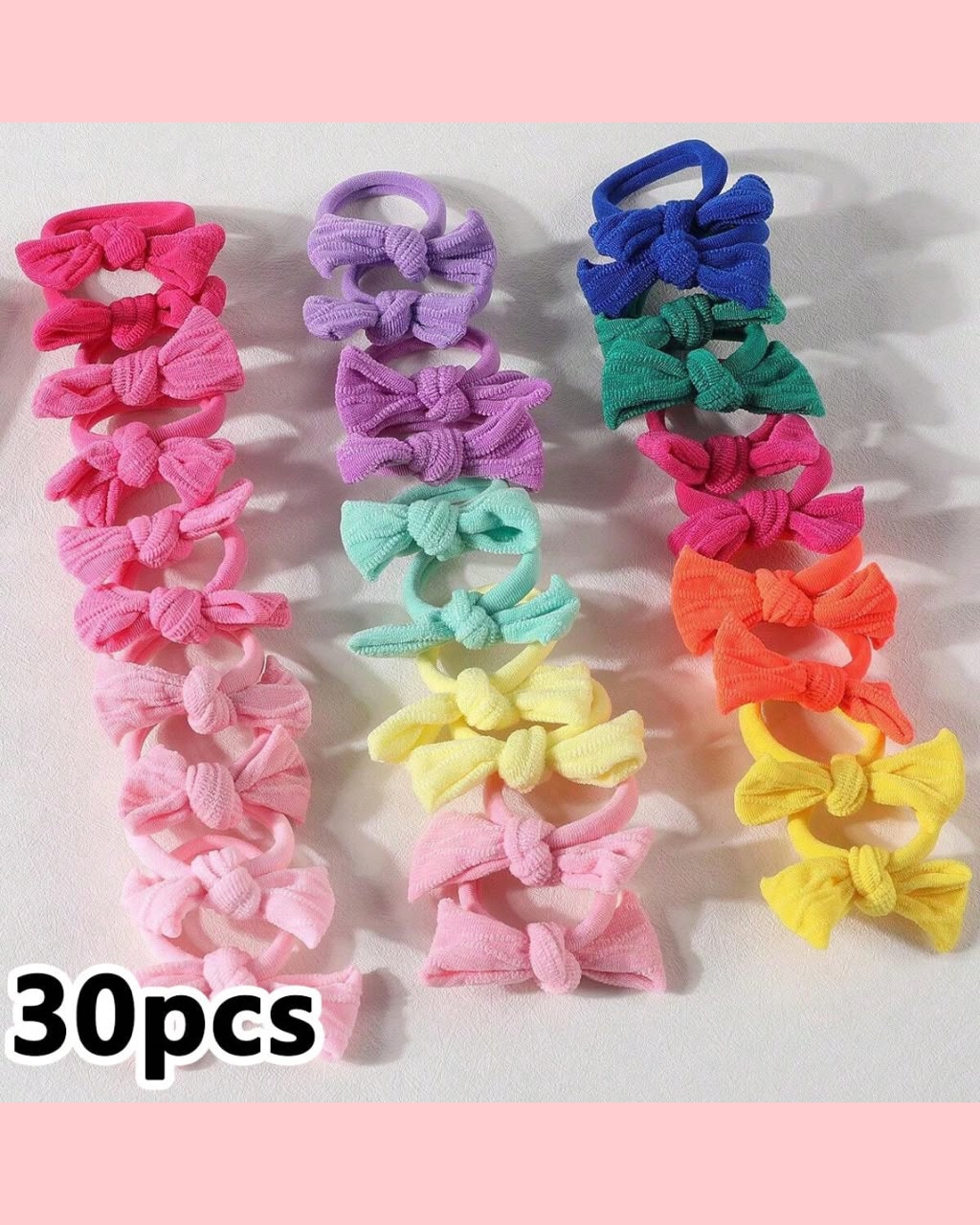 BB Cute Pastel Colors Hair Ties Set