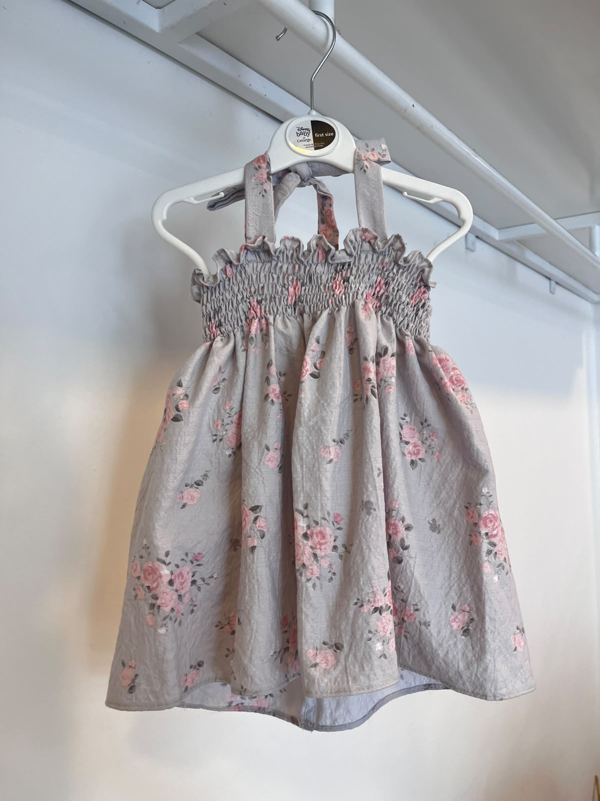 Shells Peach Color Smoke Dress