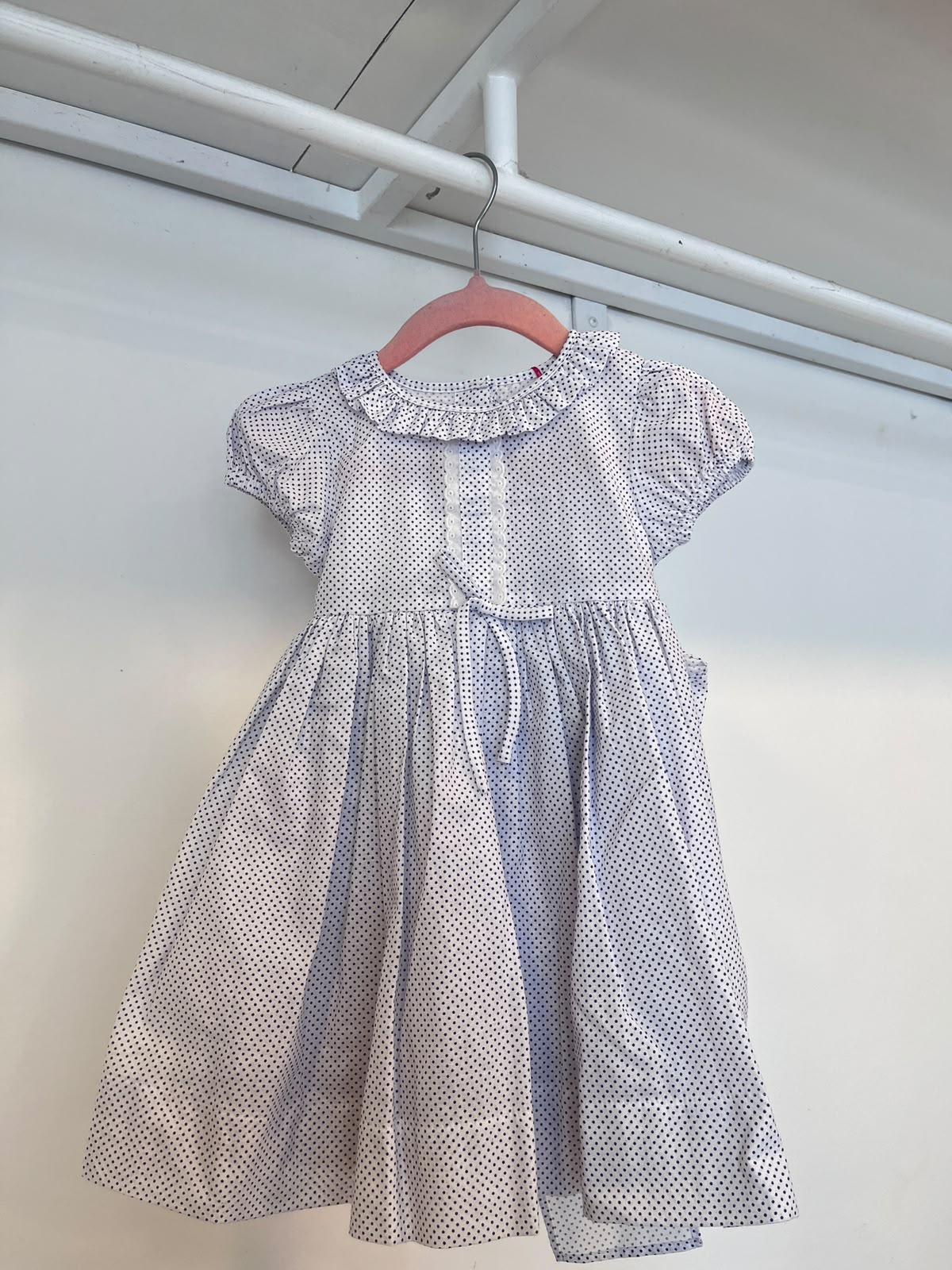 Shells Blue Dotted Dress | 1Y