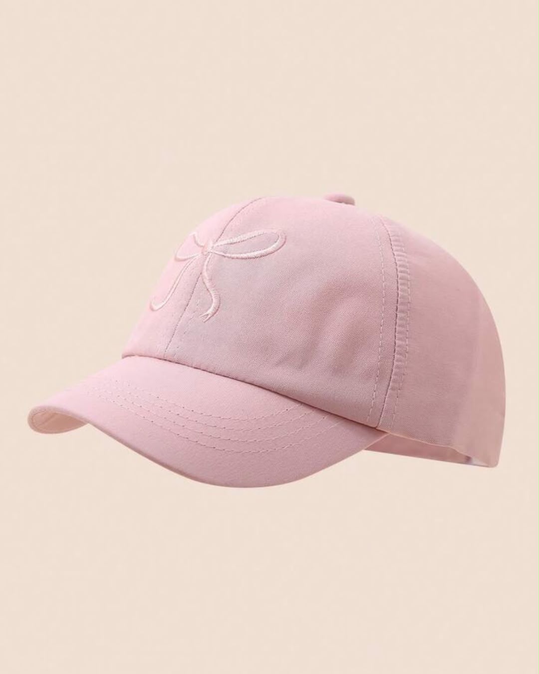 BB Bow Embroidered Pink Cap | 2Y - 8Y