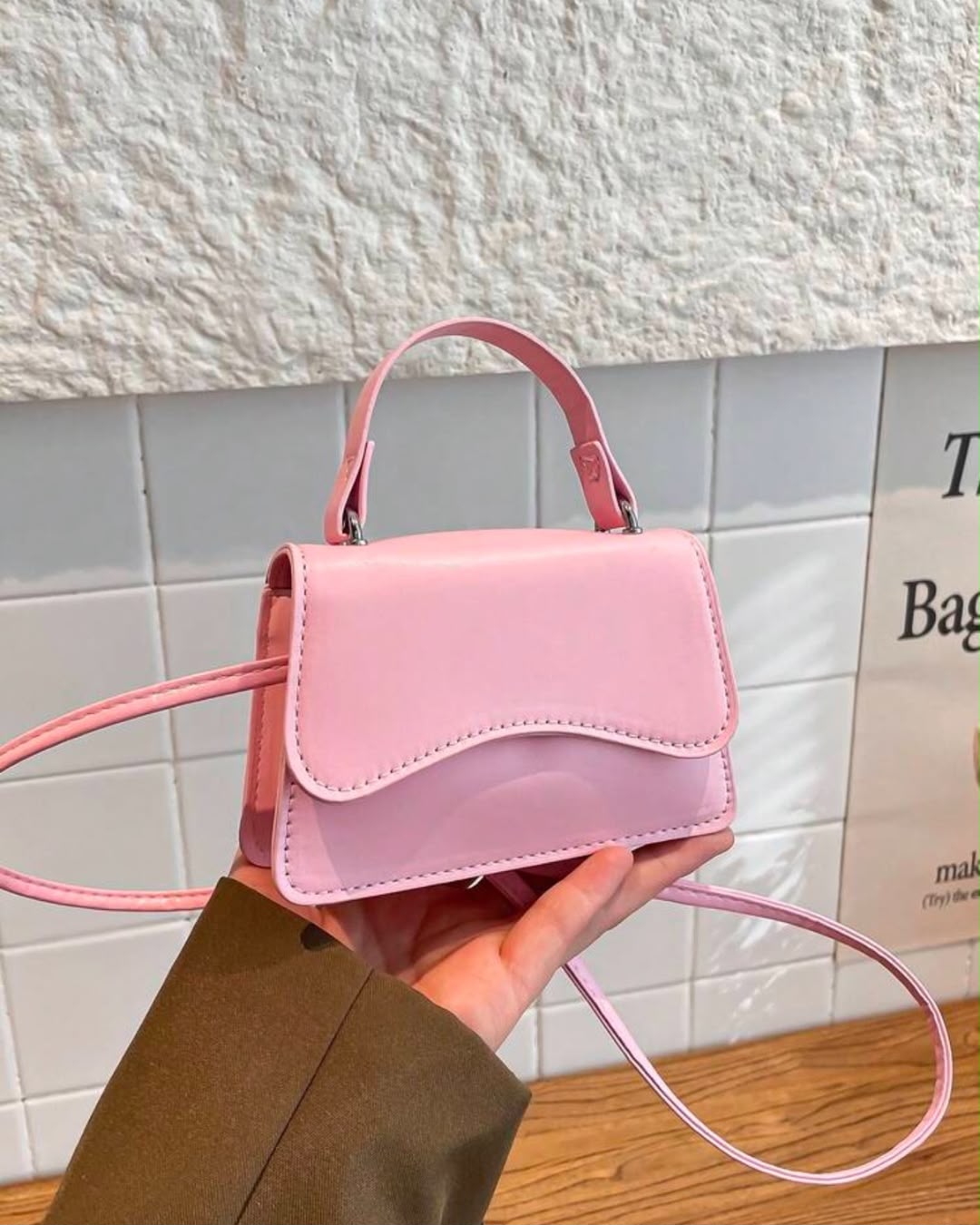 BB Light Pink Mini Crossbody Bag