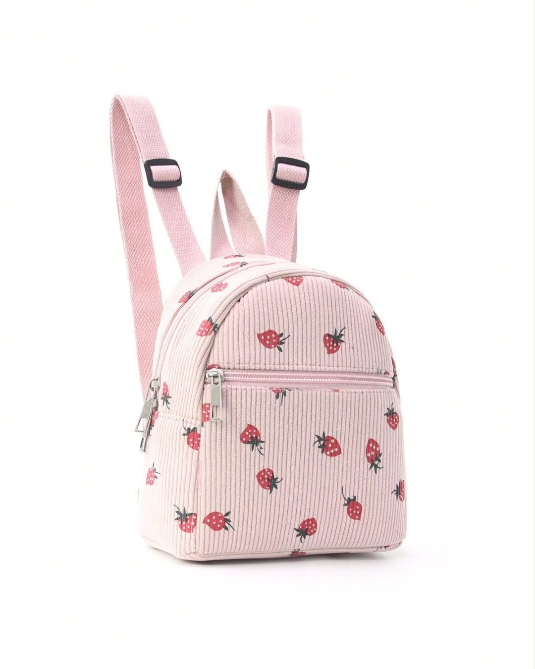 BB Strawberry Corduroy Mini Backpack
