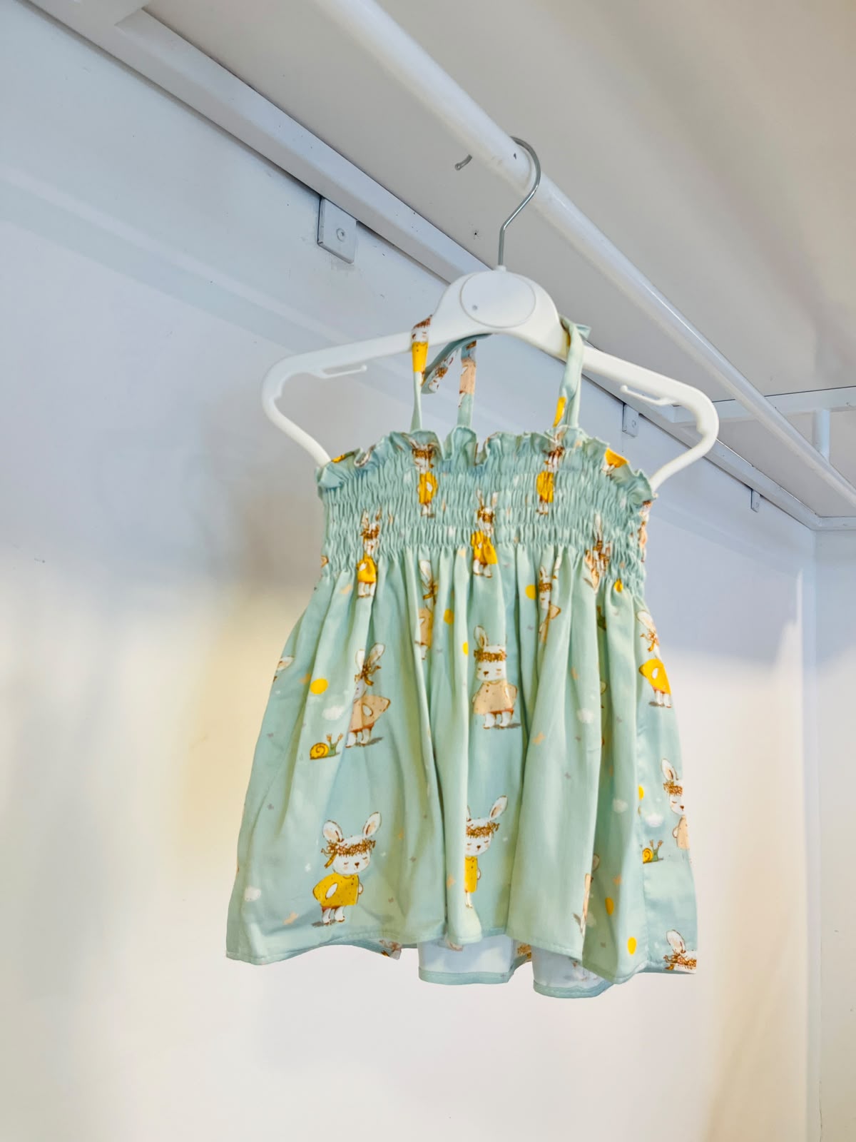 Shells Light Green Smoke Dress | 3M