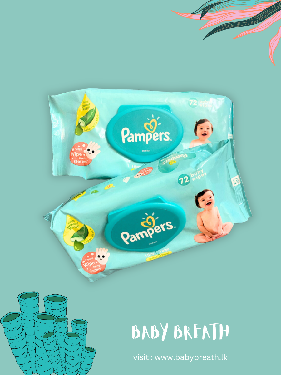 Pampers wet wipes - 72 wipes pack