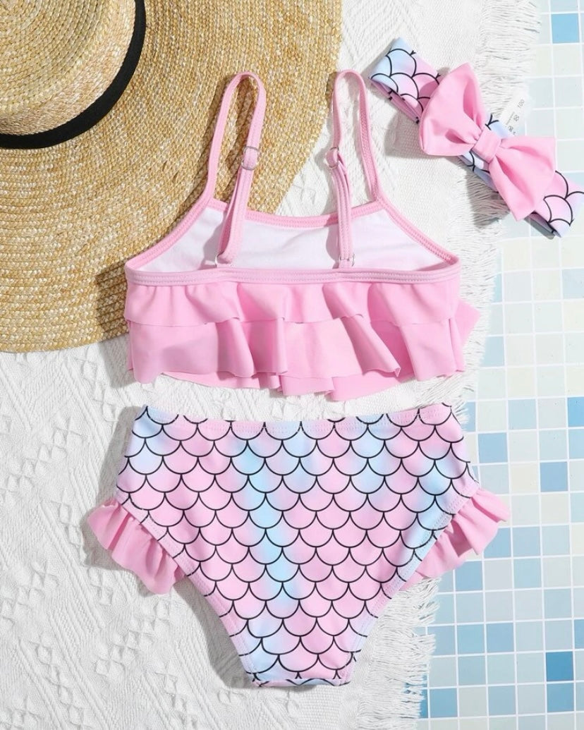 Toddler mermaid bikini set