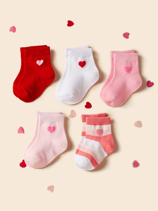 Baby Heart Pattern Socks