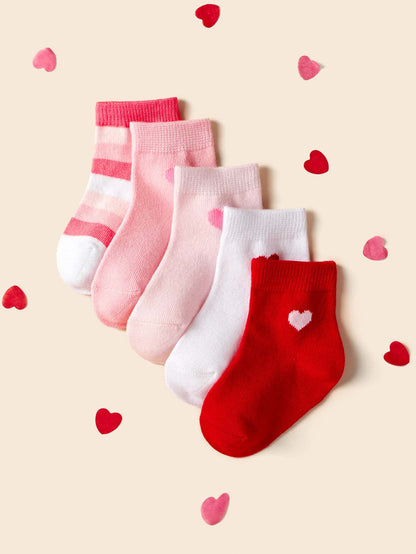 Baby Heart Pattern Socks